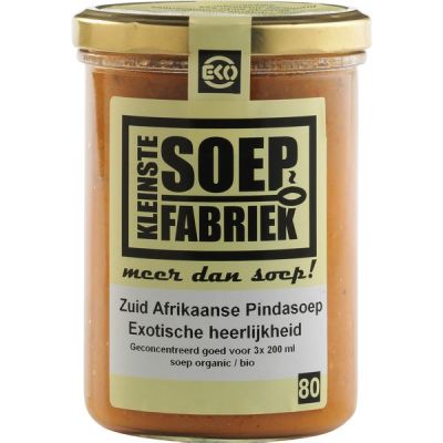 Zuid-Afrikaanse pindasoep van KleinsteSoepFabriek, 6 x 400 ml